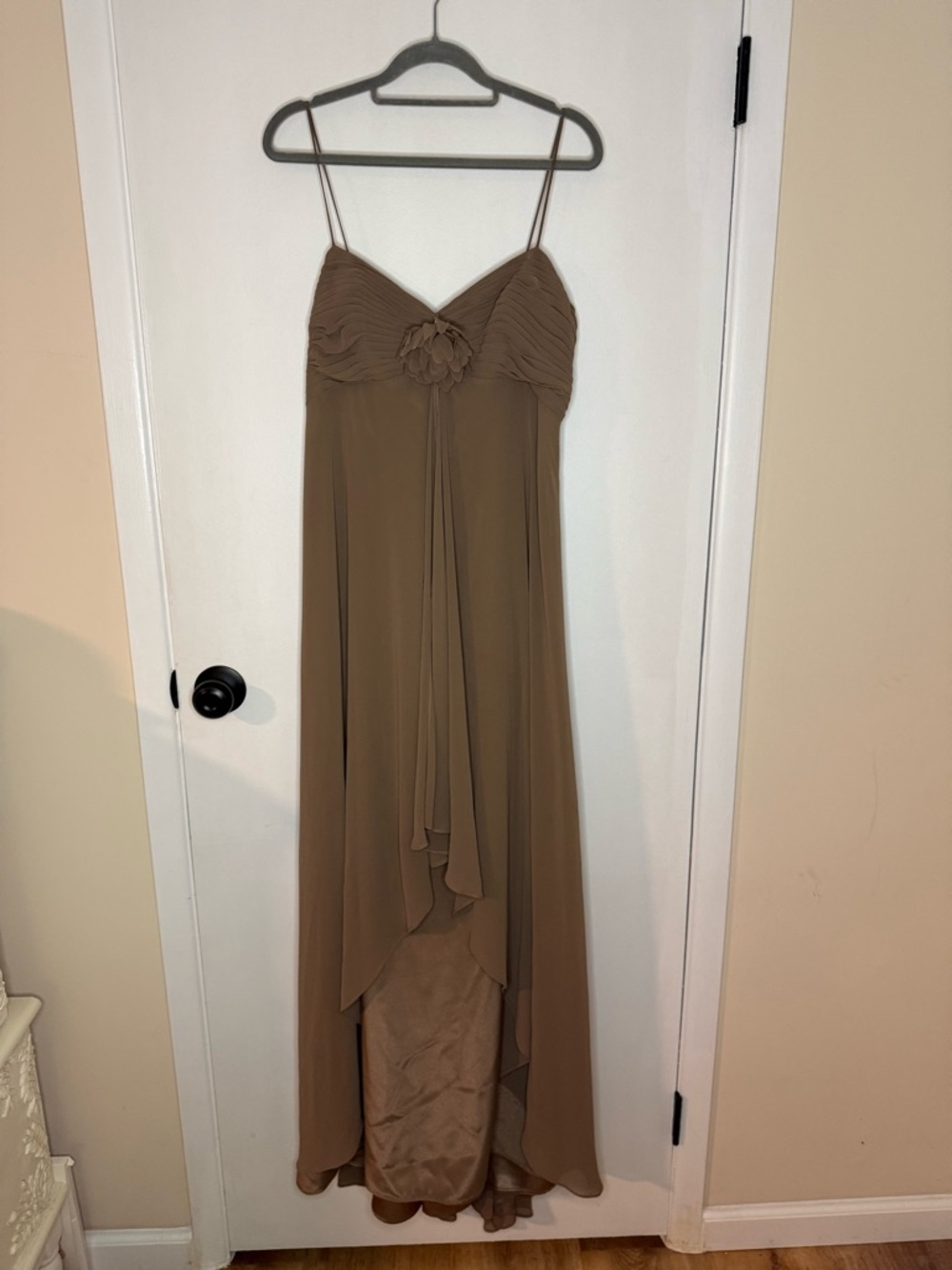 Badgley Mischka Brown‎ Bridesmaid Dress